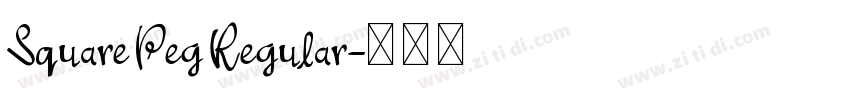 Square Peg Regular字体转换